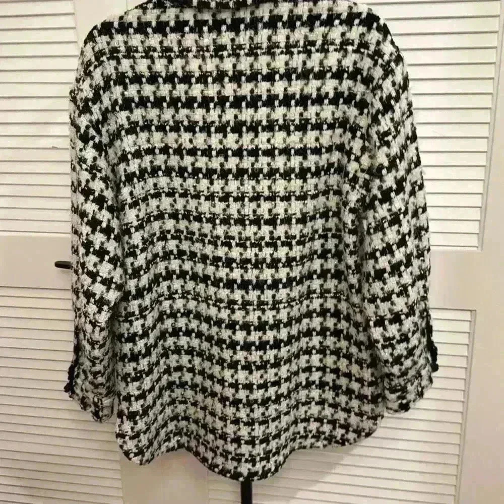 New NWT Anine Bing - Sloan Jacket in Black & White Retails $450 - Picture 6 of 7